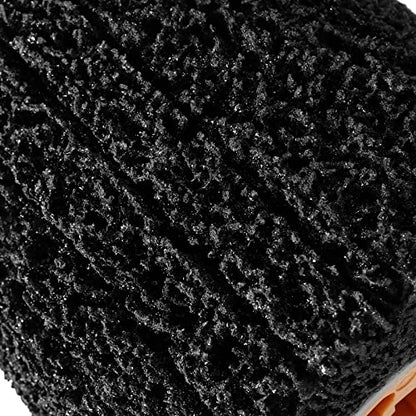 JOIKIT 4.5 x 4 Inch 40 Grit Abrasive Drawing Wheel, 3/4 Inch Wire Polishing Burnishing Wheel Roller Abrasive Drum Paint Rust Remover Conditioning Tool for Wood Metal Paint Surface Hand held Polishing