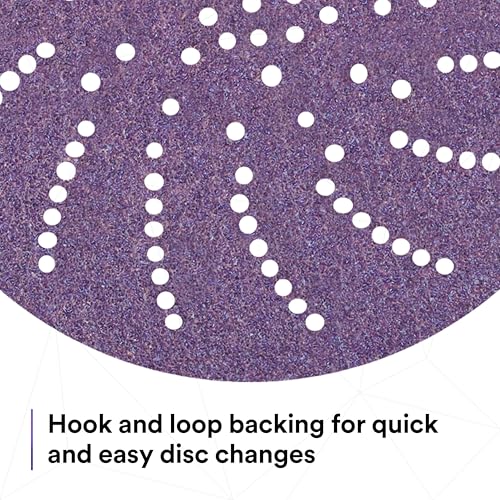 3M Hookit Clean Sanding Paper Disc 732U - 120+ Grit Vacuum Sanding Disc - C-Weight Backing, Hook and Loop Attachment - 5"