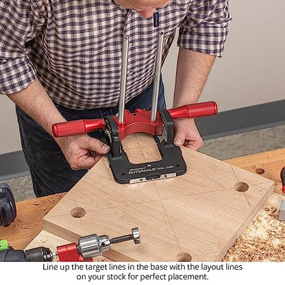 Woodpeckers AutoAngle Drill Guide, Deluxe, The Ultimate Portable Drill Guide, Angled Drilling From Vertical to 40°