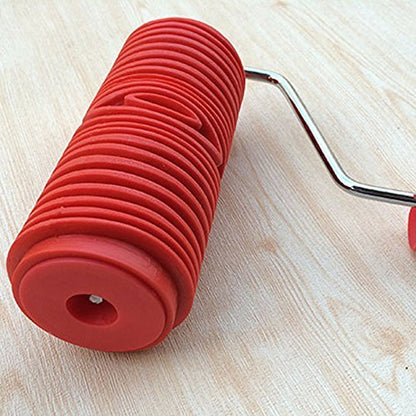 TINTON LIFE® 2Pcs Rubber 7" Empaistic Wood Pattern Painting Roller + 3.9" Graining Painting Tool with Handle