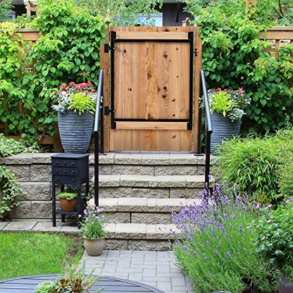 Adjust-A-Gate Steel Gate Frame Kit, Black, 36-60 In Openings, 47 In Tall - size: 36-60"W, 47"H