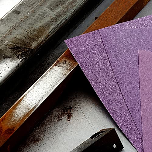 Sandpaper 120 Grit, Wet Dry Sanding Sheets 9 x 11 Inch, Advanced White Fused Alumina Abrasive Sander Paper for Wood Furniture Finishing, Metal Sanding, Automotive Polishing,12-Sheets - style: 120 Grit