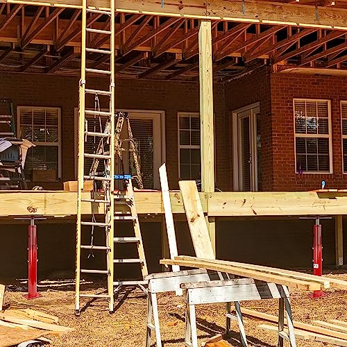 BISupply Basement Floor Jack 19” - 36” Adjustable Support Beam House Jack Post - Floor Lifting Joist Beam Brace for Cellar Ceiling 9700 lbs Max Capacity Screw Pole Jack - 6 Pack - size: 36 in, 6 pack