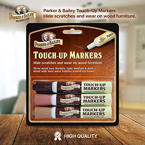 Parker & Bailey Furniture Touch-Up Markers (Set of 3), Brown (220002)