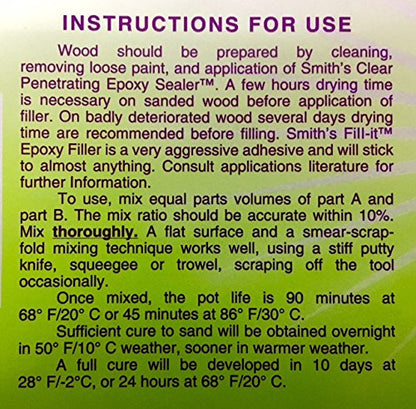 Smith's Epoxy Fill-it (12 Ounce)