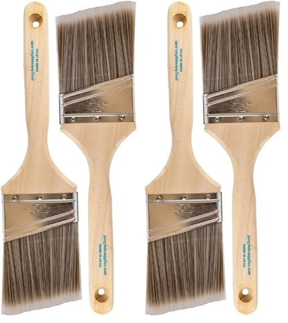 Pro Grade - Paint Brushes - 2Ea 3" Angle Brushes (Pack of 2) - size: 2Ea H 3A (Pack of 2)