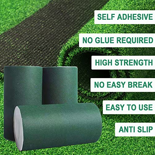 Turf Tape Artificial Grass Tape Self Adhesive 12" x 65.6' - size: Single-sided 12 in x 65.6 ft