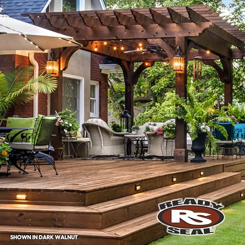 Ready Seal Exterior Wood Stain & Sealer, Mission Brown, 5 Gallon - color: Mission Brown, size: 5 Gallon