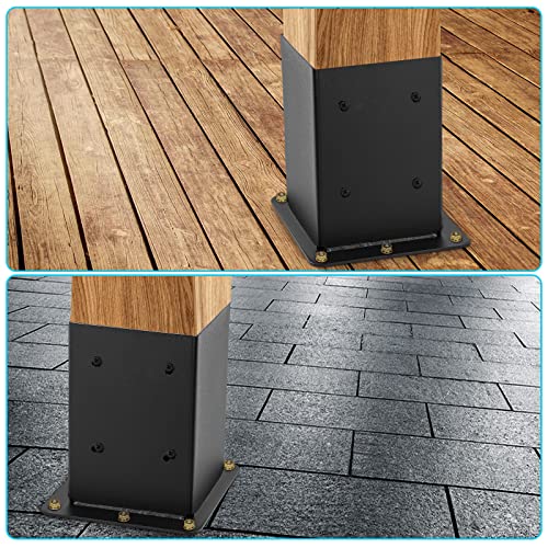 4"x 4" Post Base 2 Pcs|(Inner Size 3.6x3.6) Post Anchors| - size: 4"x 4", style: 2 Pcs