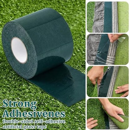 Gersoniel 1 Roll 6" X 33 ft Double Sided Turf Tape for Artificial Grass - size: 6" X 33 ft