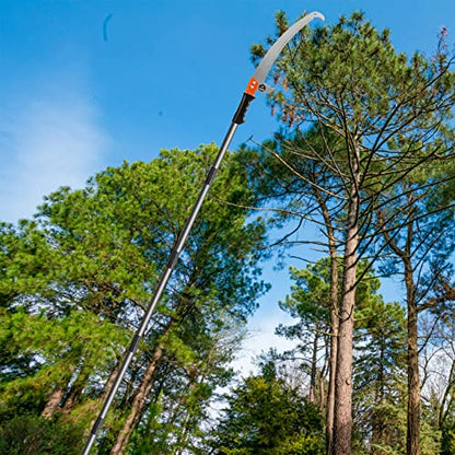 10FT Pole Saw for Tree Trimming 2-in-1 Hand Saw Steel Blade Tree Pruner - size: 10 FT