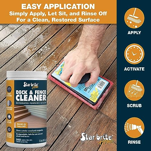 STAR BRITE Home Deck & Fence Cleaner, Oxygenated Bleach