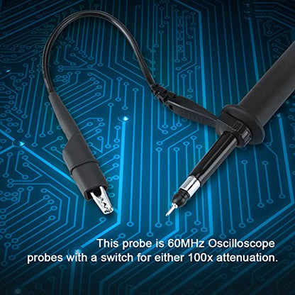 P4060 High Voltage Differential Probe, Oscilloscope Probe, 2000V 60MHz 1:100 Oscilloscope Scope Probe