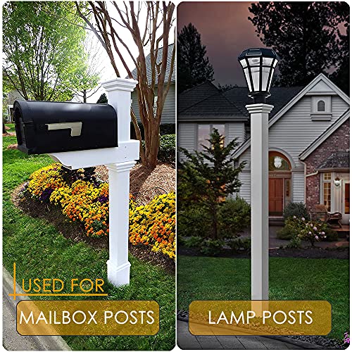 4Pcs Fence Post Anchor Metal Ground Spike 4"X4" Black Fences Stakes Posts