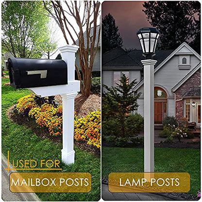4Pcs Fence Post Anchor Metal Ground Spike 4"X4" Black Fences Stakes Posts