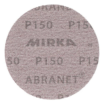 Mirka Abranet 5 Inch 150 Grit Mesh Sanding Discs, Hook and Loop, 10 Pack - size: Grit 150