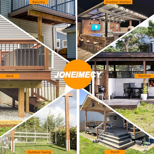 3Pcs 30° Lean Pergola Kit 4x4,4-Way Slanted Pergola Roof Bracket,Post Base-Angled 4x4 Wood Post Bracket DIY Gazebo Brackets-Hardware Kit for Outdoor Wood Beam Post Sunroom Carport Cabin.