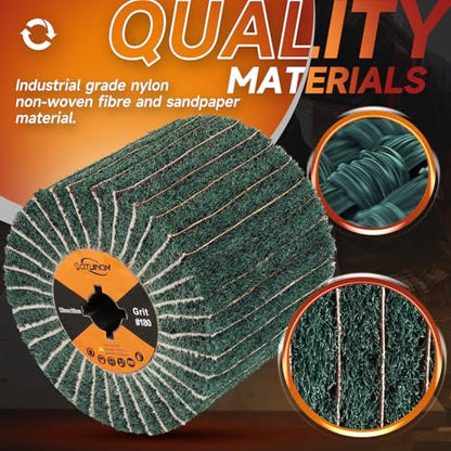 Surface Conditioning Tool 180 Grit Abrasive Drawing Polishing Drum - style: 180 grit with sandpaper