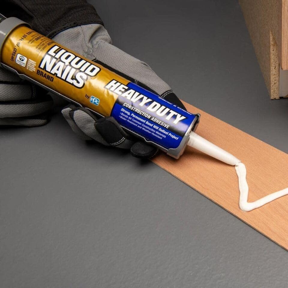 Liquid Nails LN-903 12 Pack Heavy Duty Construction Adhesive, Tan