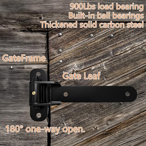 Heavy Duty Gate Hinges-2 Pack 180° Opening Angle, Weld-On or Bolt-On