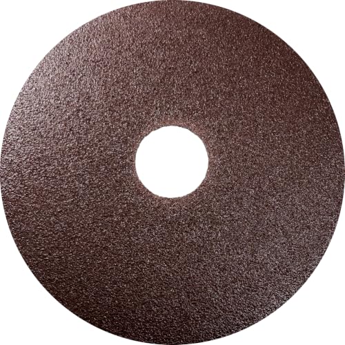Karebac 5" x7/8" Aluminum Oxide 80 Grit Resin Fibre Sanding Discs 25-Box - style: 80 Grit