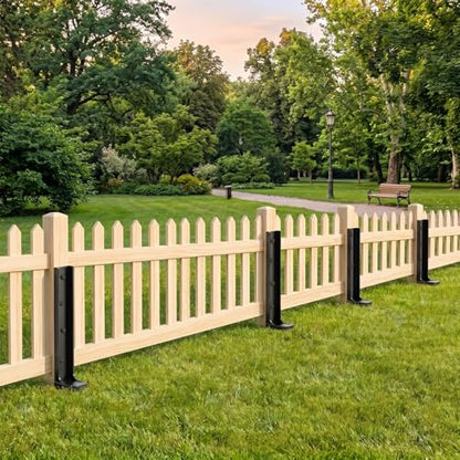 2 Pcs 30" Tall Fence Post Repair Kit for Ourdoor
