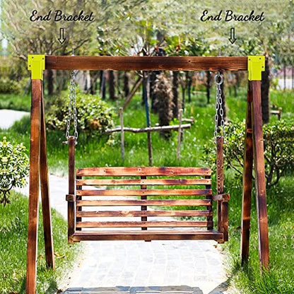 Highpro Swing Set Brackets-A-Frame 2 Swing Set Brackets with All Mounting Hardware - color: 2 A-frame Swing Set Bracket