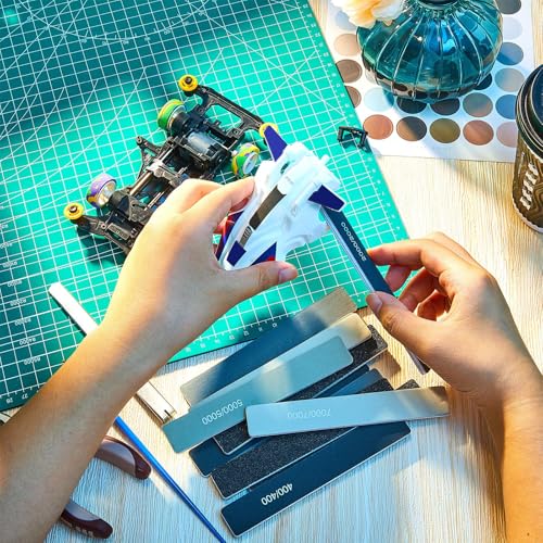 Honoson 10 Pcs Sanding Sticks for Plastic Models, Low Grits, Classic Style - style: Classic Style