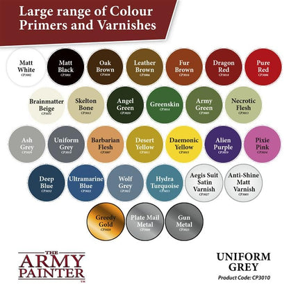 The Army Painter, Colour Primer Uniform Grey, 400 ml acrylic spray - color: Uniform Grey