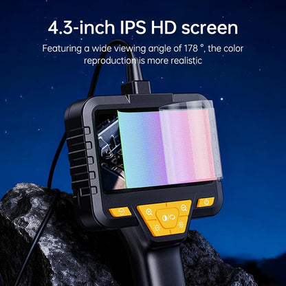 Endoscope Camera with Light, 4.3" 1080P HD, 16.5ft