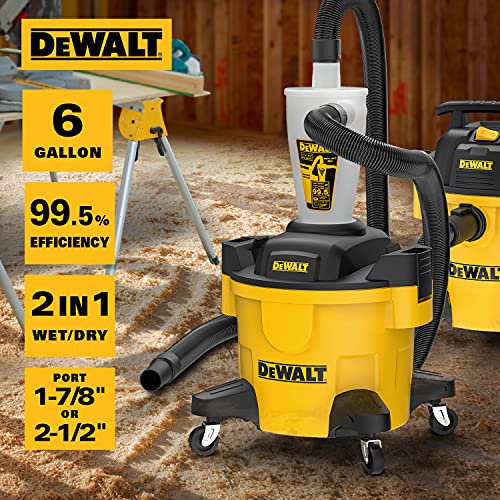 DEWALT 6 Gallon Dust Separator for Wet/Dry Shop Vacuums,DXVCS002