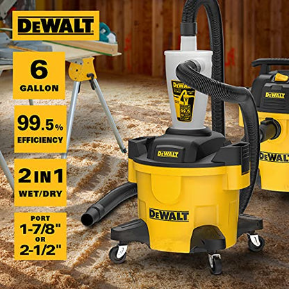 DEWALT 6 Gallon Dust Separator for Wet/Dry Shop Vacuums,DXVCS002