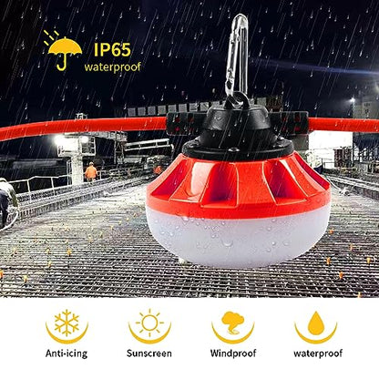 LED Construction Light, Christmas String Lights,200FT,2Prong - size: 200FT 2 Prong (Red)