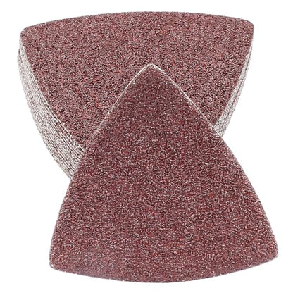 100 Pcs Triangle Sanding Pads, 80mm, 40 Grit - size: 40 Grit