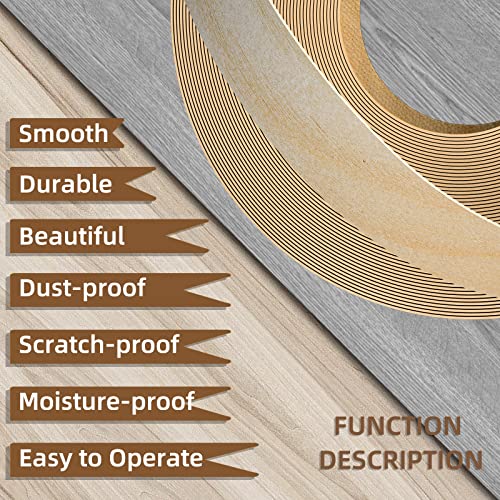 GSCIT Club Birch Edge Banding, 1 inch x 250ft roll of Veneer Edge Banding Preglued Flexible, Real Wood Tape Banding - color: Birch, size: 1"x 250ft