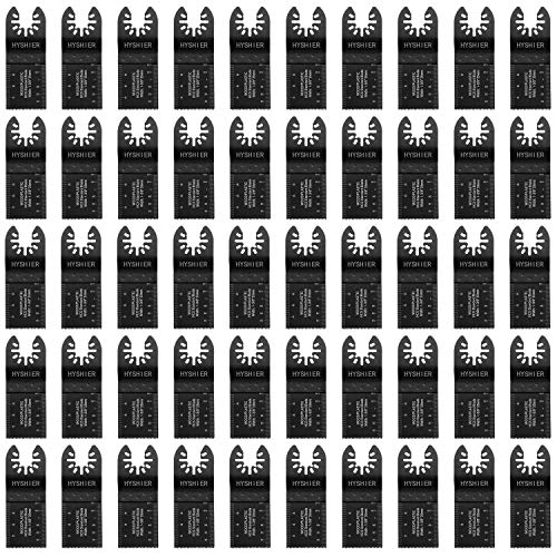 50 Pcs Oscillating Tool Blades, Professional Universal Oscillating Saw Blades, Wood, Quick Release Durable Multi Tool Blades Fit All Models - style: 50pcs