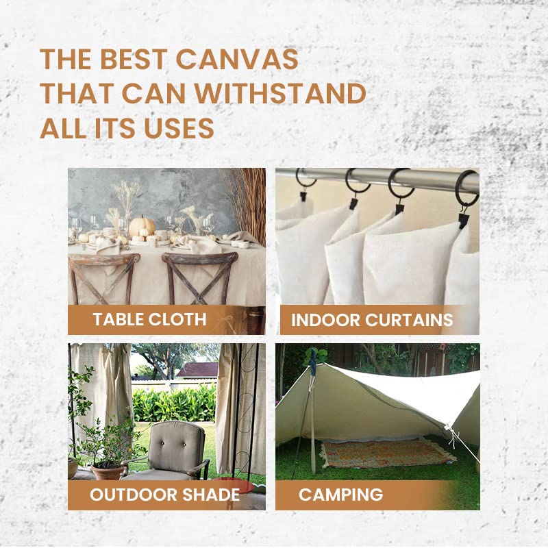 Canvas Painters Drop Cloth (Size 9 x 12 Feet - Pack of 2) - Pure Cotton Paint Drop Cloth for Painting, Curtains, Furniture & Floor Protection - All Purpose Thick Canvas tarp with Double Stitched Edges - size: 9' x 12' - Pack of 2