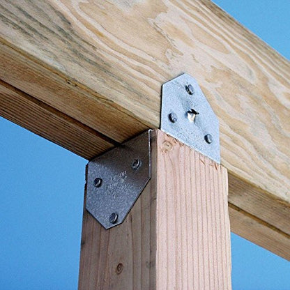 Simpson Strong-Tie BCS2-2/4Z BCS ZMAX Galvanized Post Cap for Double 2X Beam, 4X Post - size: 1 Each