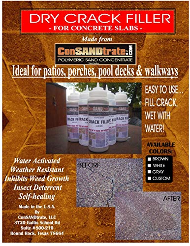 Stained Concrete Crack Filler -Mocha Brown - 3 lb. (Single 32 oz. Bottle)