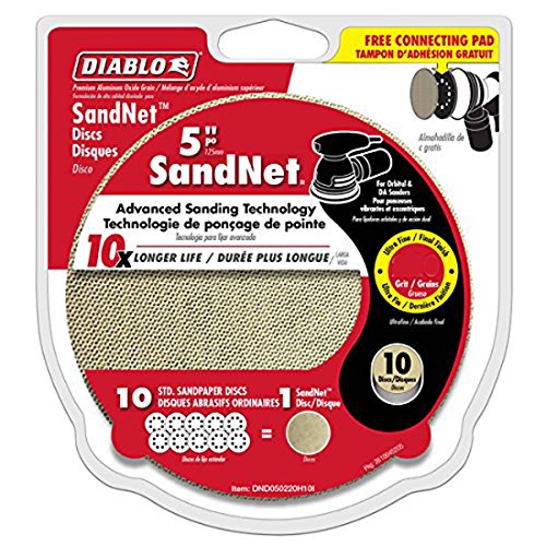 Diablo SandNet Reusable Sanding Discs with Connection Pad - 5", 10-Pack