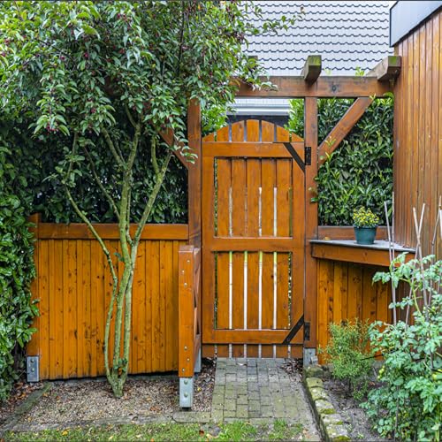 [Heavy Duty]Sdstone Anti Sag Gate Kit, Gate Corner Brace Bracket, Adjustable gate Hardware kit for Wooden Fence Gate,Driveway Gates,Corral Gates - size: 01
