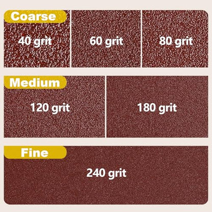 30Pcs 7 Inch Hook and Loop Sanding Discs, Sandpaper Pads for Air Sander - style: 7 Inch Mix30PCS