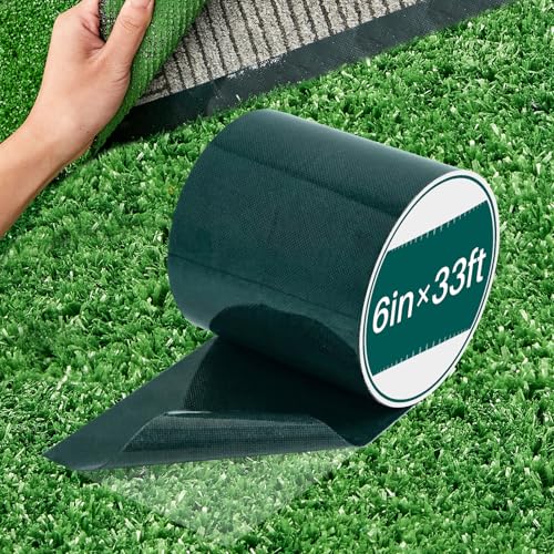Gersoniel 1 Roll 6" X 33 ft Double Sided Turf Tape for Artificial Grass - size: 6" X 33 ft