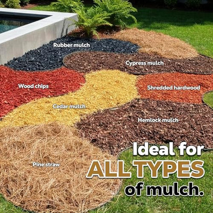 DOMINATOR Mulch Anchor 64oz - Mulch Glue for Landscaping | Mulch Glue Spray for Rubber Mulch, Wood Chips, Pine Straw, Cedar & Cypress | Ready to Spray Heavy Duty Landscape Glue - size: 0.5 Gallon, style: Mulch Glue