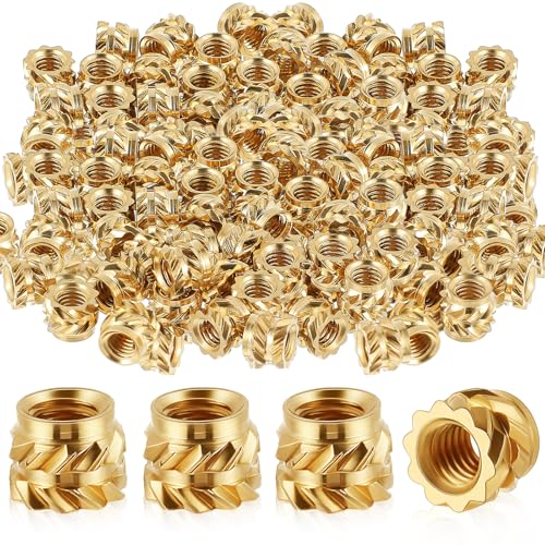 Yaocom 500 Pcs M3 Threaded Inserts M3 x D5 x L4 Heat Set Inserts - size: M3 X D5 X L4