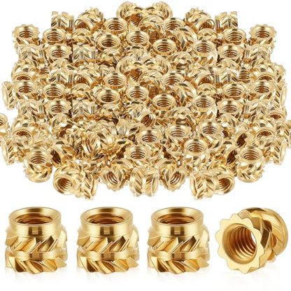 Yaocom 500 Pcs M3 Threaded Inserts M3 x D5 x L4 Heat Set Inserts - size: M3 X D5 X L4