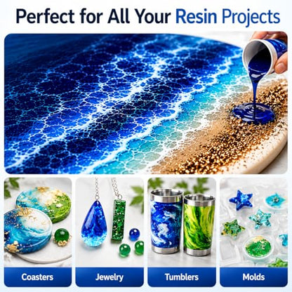 BALTIC DAY 36 Colors Epoxy Resin Pigment Paste Set – 20g Each, Highly Concentrated Opaque Resin Dye for Epoxy, Deep Pour, Casting, Jewelry, Coasters, Tumblers & Resin Art - color: 36 Multi-Colors