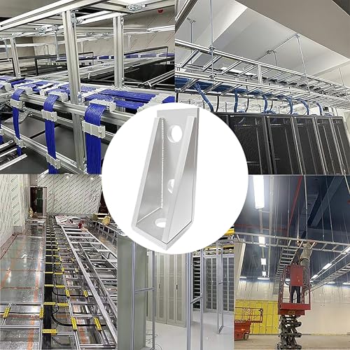 90° Gusseted Fitting for 1-5/8" Unistrut Strut Channel, 8 Pack - color: Silvery 8 Pack