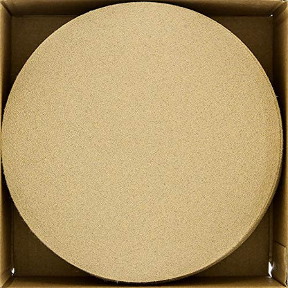 Dura-Gold Premium 6" Gold Sanding Discs, 80 Grit, Hook & Loop, Box of 50 - size: 80-Grit