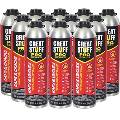 GREAT STUFF PRO Gaps & Cracks 30 oz Spray Foam Insulation Sealant - style: 30 oz